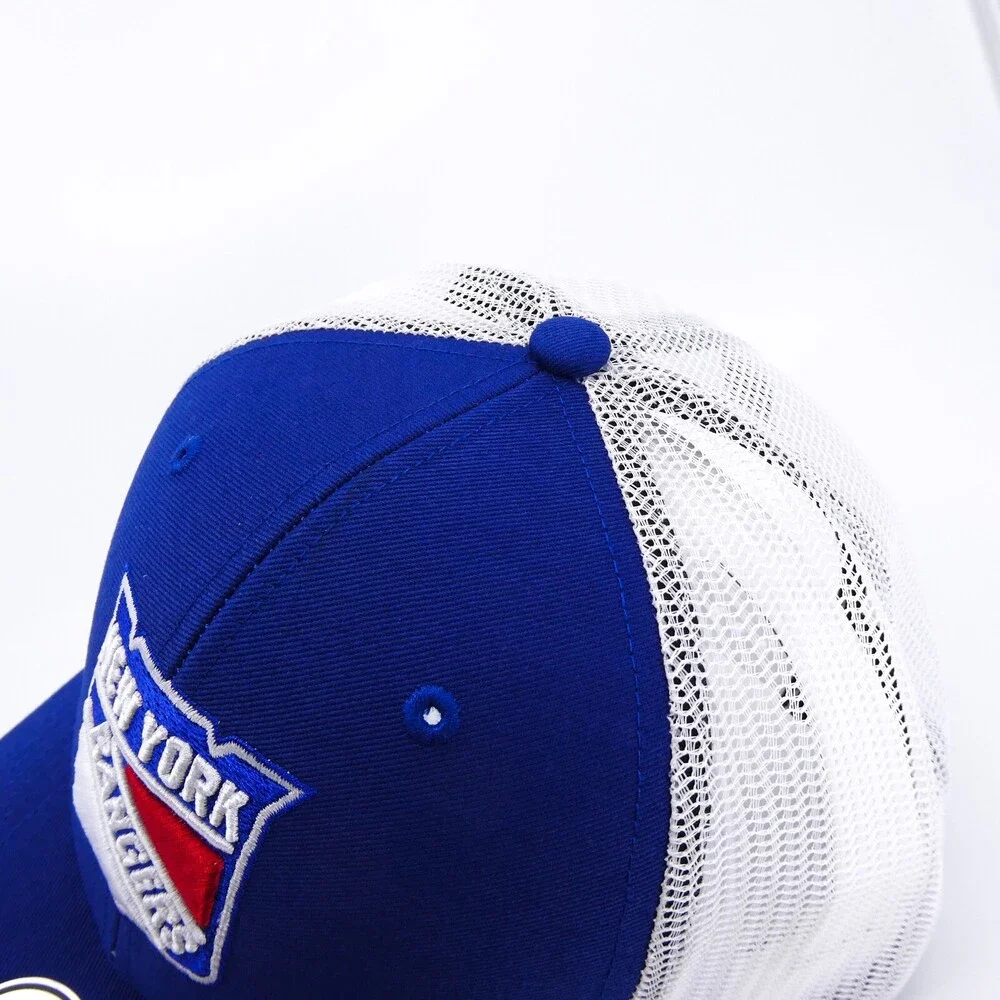 '47 Brand New York Rangers Trucker Hat Mens Blue Snapback Hockey‎ NHL Mesh New